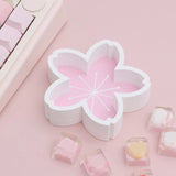 Pink White Keycap Organiser Tray for Customizable Keyboard Collectors Box Model