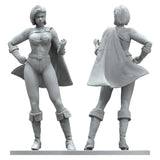 Power Girl Standing Figure 1/8 3D Print Model Kit Unpainted Unassembled 22cm GK Model