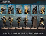 Resin British SAS CT Team 6 Figures unpainted unassembled 2 scales Model