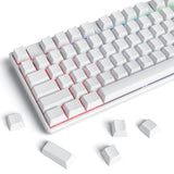 iTastatur PBT Blank Keycaps Minimalist White Without Engraving Model