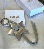Christian Dior Star Charm Key Chain Strap Key Ring Novelty Charms
