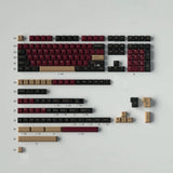 173 Keys Double Shot Keycaps Cherry Profile Red Samurai Model