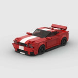 MOC Car Ford Mustang Red Building Block Model Kit Toy Gift 406 Pcs Model