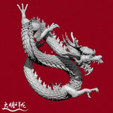85mm resin model kit Fantasy Classic Chinese Dragon unassembled unpainted Model