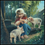 Counted Cross Stitch Kit Needlework Craft Embroidery DIY-Fun for Kids 1 Model