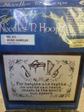 NEW Needles N Hoops MUSIC SAMPLER #212 Kit 12" x 16" Model