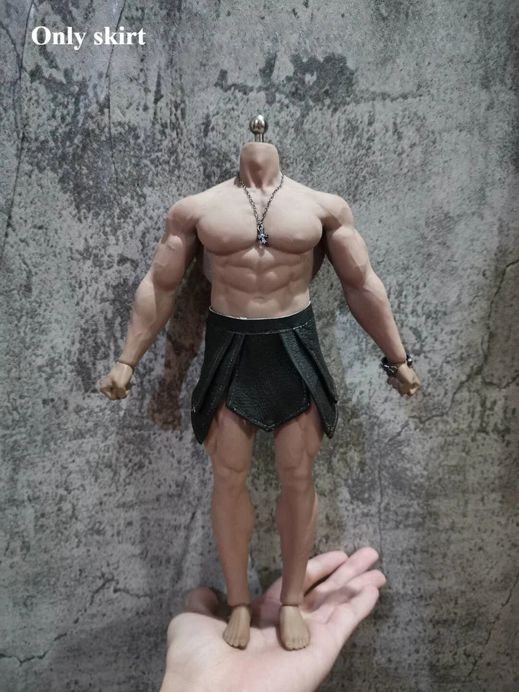 1/6 Ancient Soldier Accessories Pu Skirt Model Fits for 12"Action Figure Model
