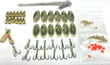 84 Pc Inline Quality Fishing Spinner Making Kit Trout Spinners DIY 1/8 OZ Lure Model