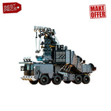 Retro Station Wagon MOC Building Blocks Set, Vehicle Model Bricks Toy DIY Gift Model