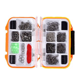 191Pcs Fishing Accessories Kit Including Fishing Swivels Snaps Sinker Slides Lum Model