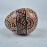 Hand Carved Egg Shaped Kenya African Soap Stone - Carved pattern  Design Model