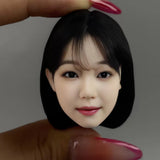 1/6 Asia Pale  Girl 3D print  Girl Head Sculpture For 12