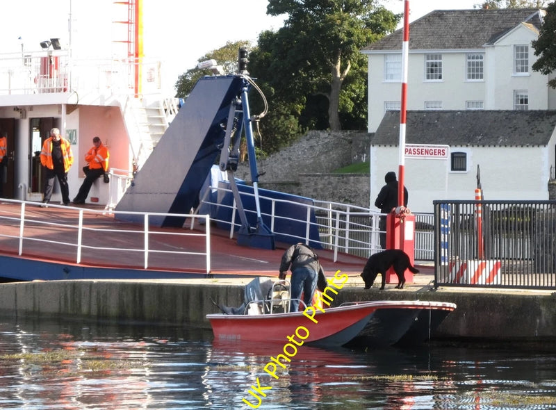 Photo 6x4 Foot passenger ready to board Portaferry ...but prefers his own c2015 Model