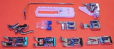 LOW SHANK KIT 11pcs ATTACHEMNT SNAP ON for SNAP ON SEWING MACHINES 5011L Model