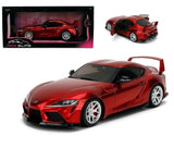 Jada Pink Slips 1:18 Toyota GR Supra Red Metallic Diecast Model Car 36468-7A Model
