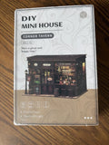 DIY Mini House Corner Tavern 327 Pieces with Lights New Sealed In Box Model