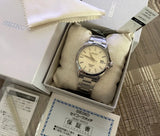 SEIKO SZSB011 White Shop Model Mechanical Wrist Men's Watch New in Box Model