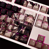 Lappland Arknights Transparent Keycaps PBT Cherry MX for Mechanical Keyboard New Model