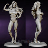 She-hulk 1/24 Strong Figure Beauty Girl Model Kit Unassembled Unpainted GK Model