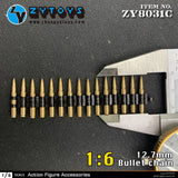 ZYTOYS  1/6 Scale 12.7 Caliber Machine Bullets Model For 12'' Action Figure Body Model