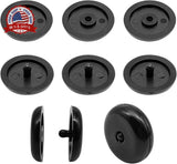 5 Sets Universal Fit Safety Belt Stopper Kit, Plastic Snap-on Safety Belt Button Model
