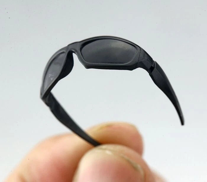 1/6 th Black Motorcycle Sandproof Goggles Model for 12"Action Figure Accessories Model