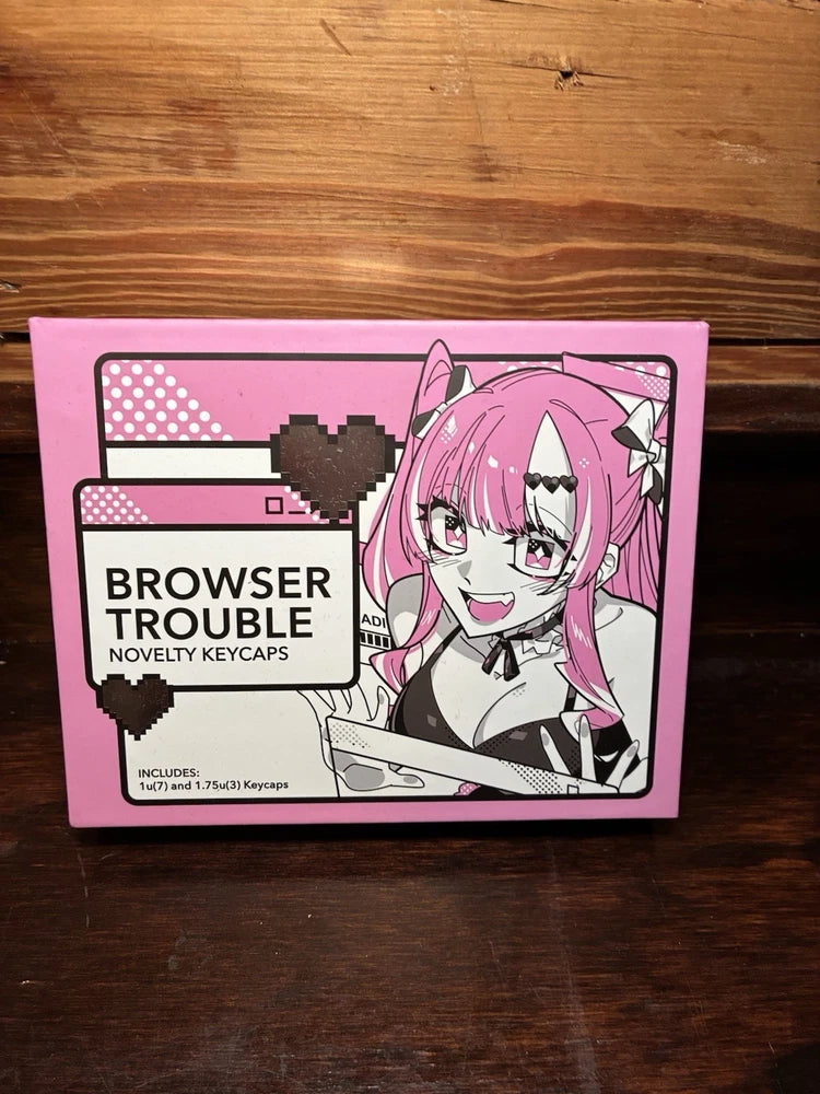 GamerSupps GG Waifu Cups - Browser Trouble - Novelty Keycaps & Pin Model