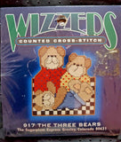 Sugarplum Express Wizzers "The Three Bears" Cross Stitch Kit Size 3.75" x 3.5" Model