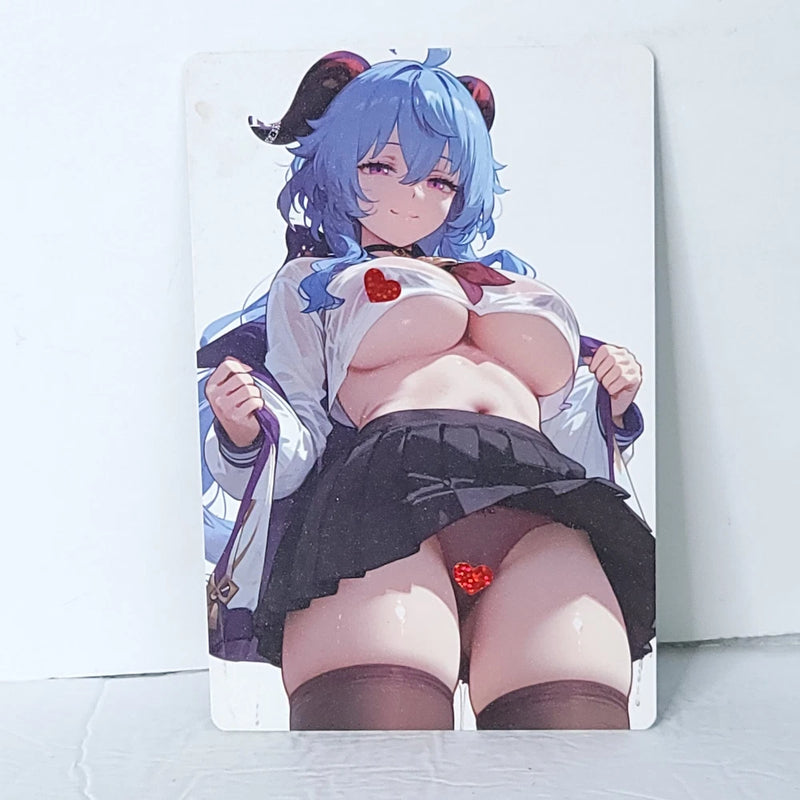 Gan Yu Skirt Waifu Card Anime Girl Wall Art Oversized Board A5 Model