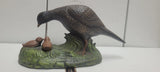 Vintage Handpainted Bird With Babies Ceramic Statue/ Display Piece Model