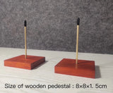 E07  Wooden Display stand for Antiques. Price for one stand (No figurine ) Model