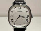 VINTAGE BEAUTIFUL MEN'S SWISS MECHANICAL WATCH "LUGANO" WITH NICE RELIEF DIAL Model