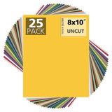 25 Pack Mixed Colors Uncut Mat Boards DIY Framing Mats Photo Assorted Colors Model