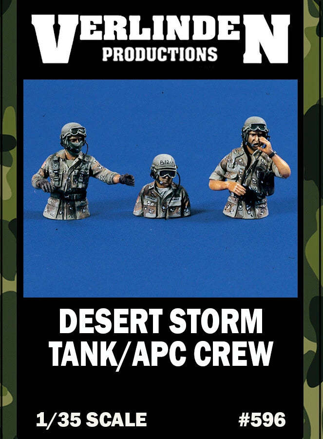 1/35 Scale Desert Storm Tank / APC Crew VERLINDEN #596 Resin Model Kits Model