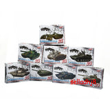 HOT! 4D 1/72 8pcs Assemble Tank 4D Tank Plastic Model Kit The First Shot Model