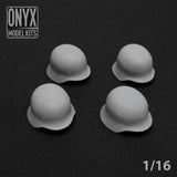 ONYX MODEL KITS | 1:16 | 1/16 | German Helmet Stahlhelm (x4) | WW2 | Model