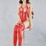 Female 1/6 Elastic Bodysuit Stockings Set Clothes Model Fit 12" Action Figures Model