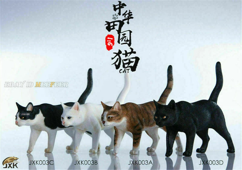 JXK 1/6 Chinese garden Cat Pet Statue Animal Model Figure Collector Toy Gift Model
