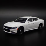 2011-2023 DODGE CHARGER WHITE 1:64 SCALE COLLECTIBLE DIORAMA DIECAST MODEL CAR Model