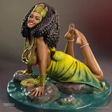 1/24 Scale 75mm Oshun NSFW Resin Figure Unpainted Model Kit Toys Model