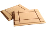 TWO (2) Grooved Wood Art Boards 6" x 8" Paint, Lacquer, Decoupage, Photos Model