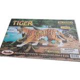 3D Wood Sheet Puzzles, Illuminated Model Self  Assembly DIY Creative Toy Tiger Model