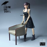CROW DH TOYS 1/6 Female Apron Model For 12'' Action Figure Body Model