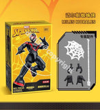 YUANYE Marvel Hero Spider-Man Miles Morales Assembly Model Kits Figure Model