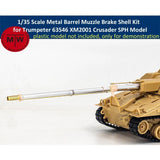 1/35 Metal Barrel Muzzle Brake for Trumpeter 63546 XM2001 Crusader SPH Model Kit Model