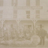 1896 Buckfield Brass Band Merriconeag House South Harpswell Maine Photo on Board Model