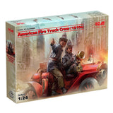 ICM 24006 Plastic figures model kit Scale 1:24 American Fire Truck Crew (1910s) Model