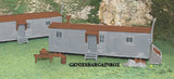 HO 1:87 Scale RAILROAD WORK SHEDS KIT (2 SHEDS) New in Box Bachmann 45176 Model