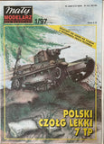 Maly Modelarz card model kit of Polski czolg lekki 7 TP Model