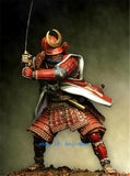 90mmH Ancient Japanese Samurai Unpainted Resin Figure Model Kits Unassembled GK Model
